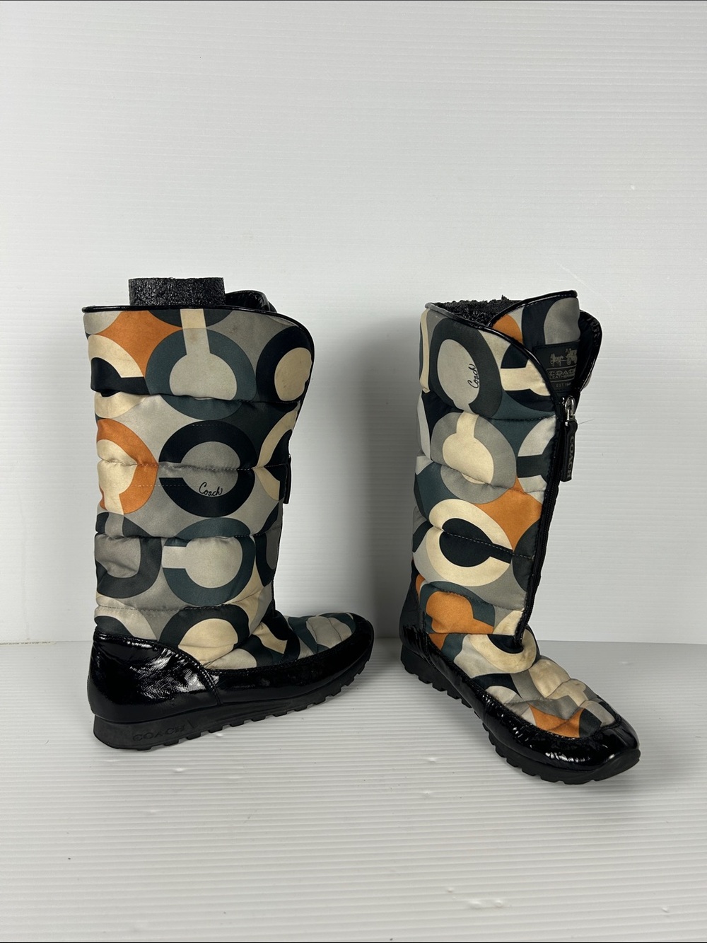 Coach Multi-Color Patterned Winter Boots - Picture 4 of 5